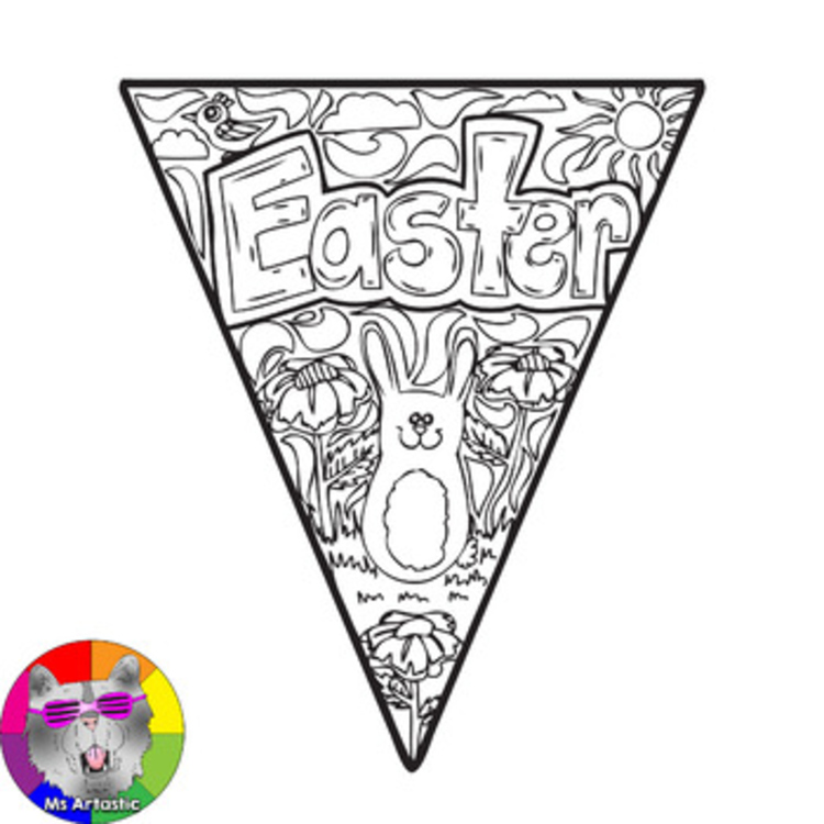 Easter Coloring Pages Coloring Sheets Pennant Activities Coloring Worksheets – image 3