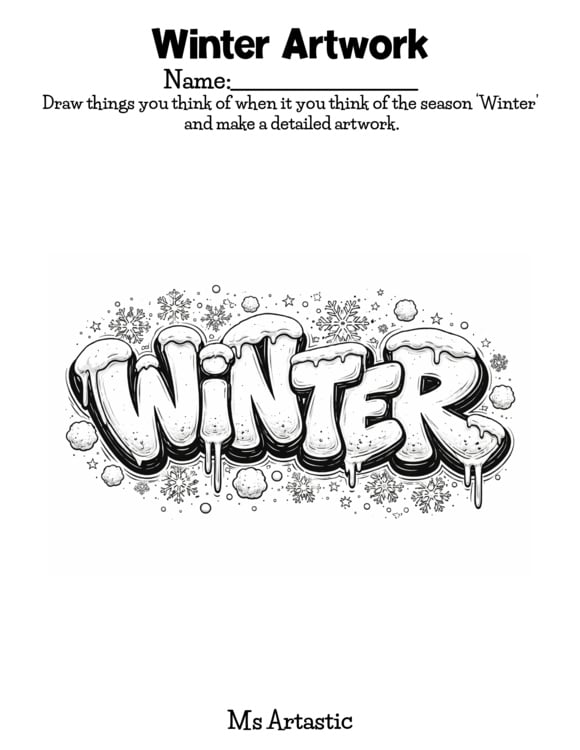 FREE January Art Inspiration Guide Winter Art Lesson Ideas FREE Art Activities – image 2