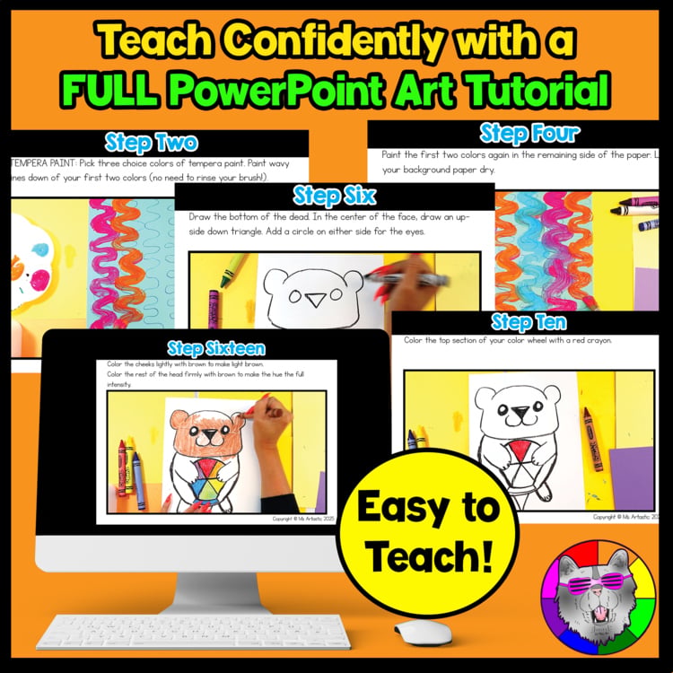 Kindergarten Art Lesson Primary Color Wheel Art Project Element of Art Color Art – image 2