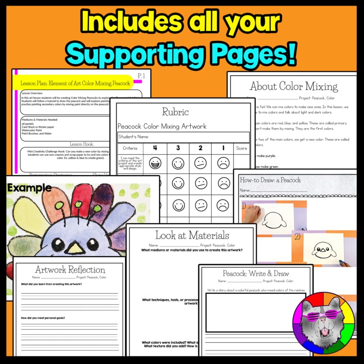 Color Mixing Art Lesson Color Theory Art Project Kindergarten Color Art Activity – image 4