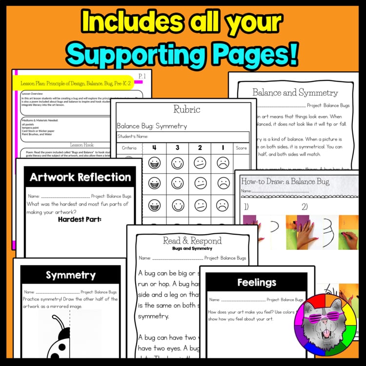 Symmetry Art Project Balance Bugs Art Lesson Plan Primary Symmetry Art Lesson – image 4