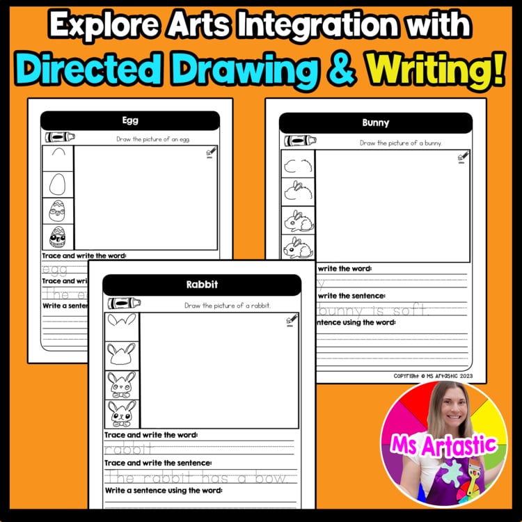 April Writing Practice Directed Drawing Spring Write and Draw Sentence Writing – image 3