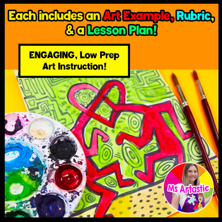 Keith Haring Friendship Art Project Keith Haring Art Lesson Pop Art Activity – image 2
