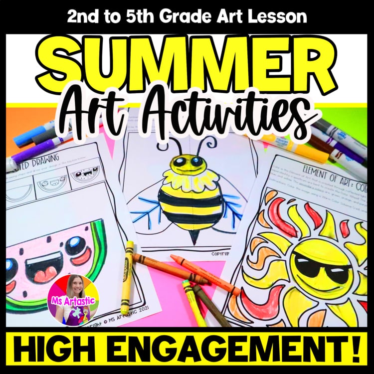 Summer Activities Summer Art Activities Summer Art Lessons Art Sub Plans