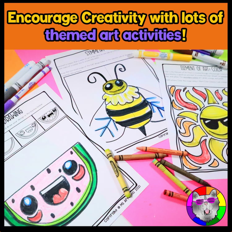 Summer Activities Summer Art Activities Summer Art Lessons Art Sub Plans – image 3