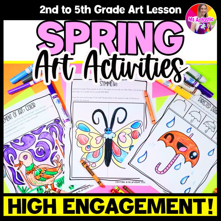 Spring Activities Spring Art Activities Spring Art Lessons Art Sub Plans
