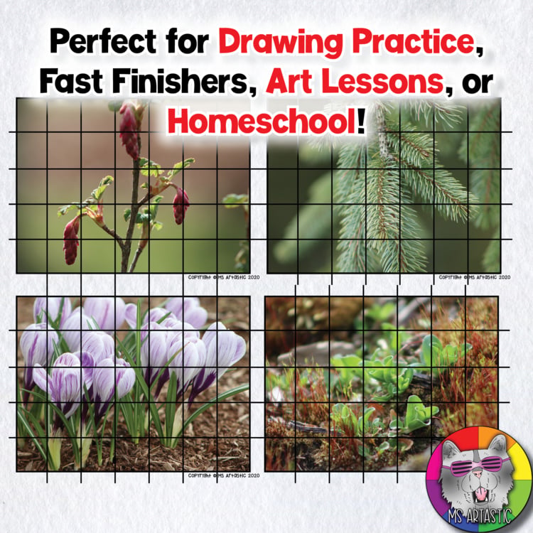 Grid Drawing Art Lessons Drawing Practice Middle School High School – image 4