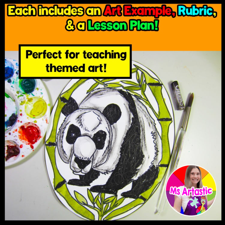 Earth Day Giant Panda Art Lesson Panda Drawing Activity Endangered Animals Earth – image 2