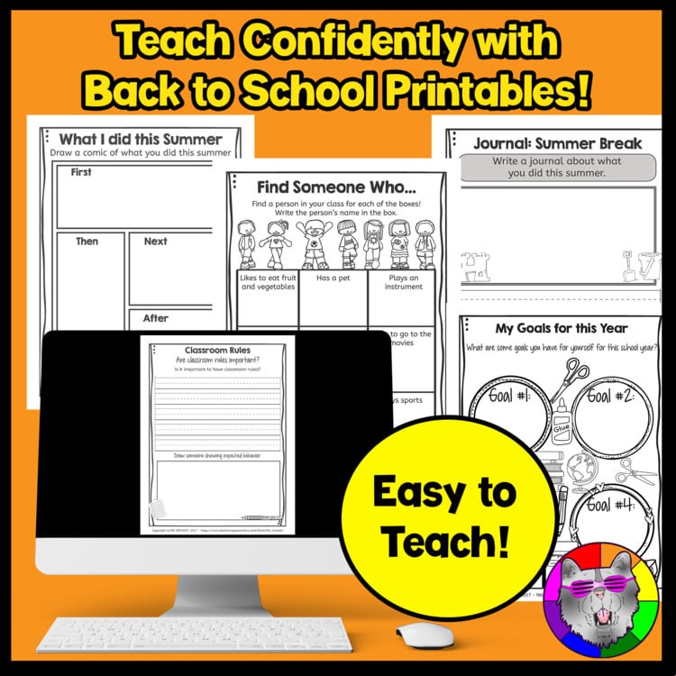 Back To School First Week Activities Get to Know You Ice Breakers All About Me – image 3