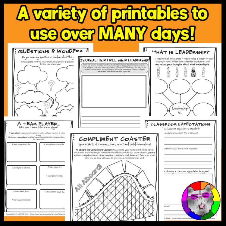 Back To School First Week Activities Get to Know You Middle School All About Me – image 4