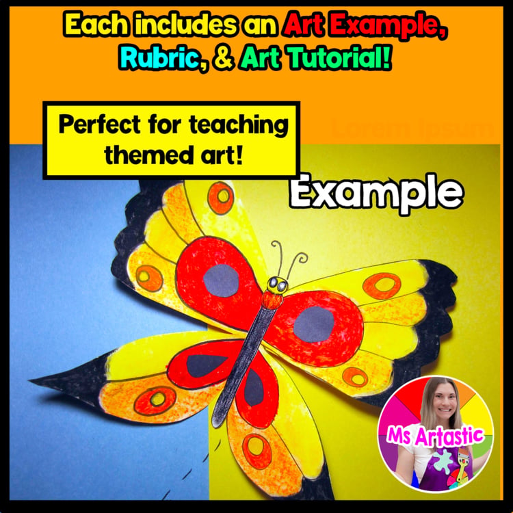 Butterfly Symmetry Art Project Spring Butterfly Symmetrical Drawing Art Activity – image 2