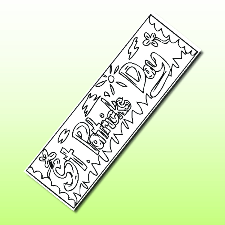 St. Patrick’s Day Coloring Bookmarks – image 2