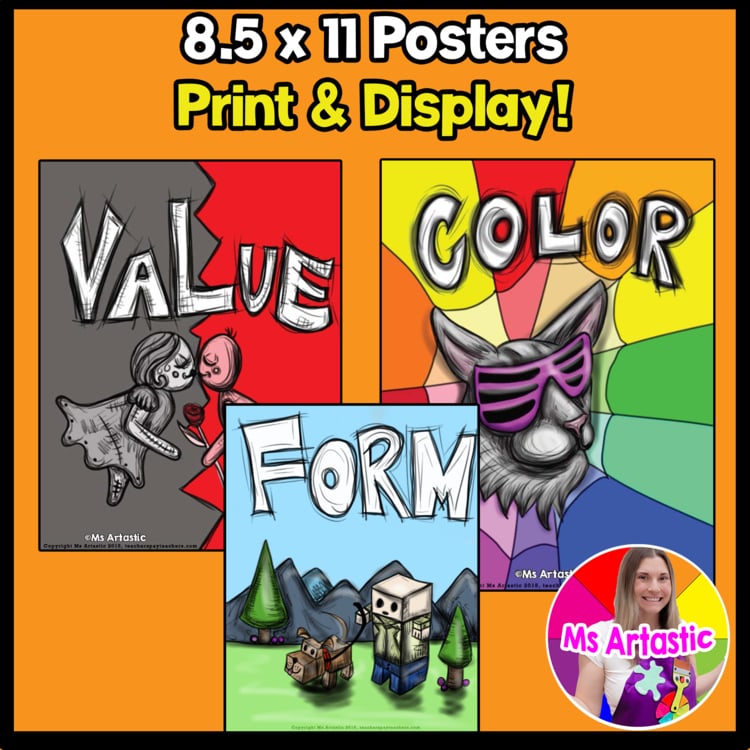 Elements Of Art Posters Classroom Decor Art Room Posters Printable Bulletin Boar – image 2