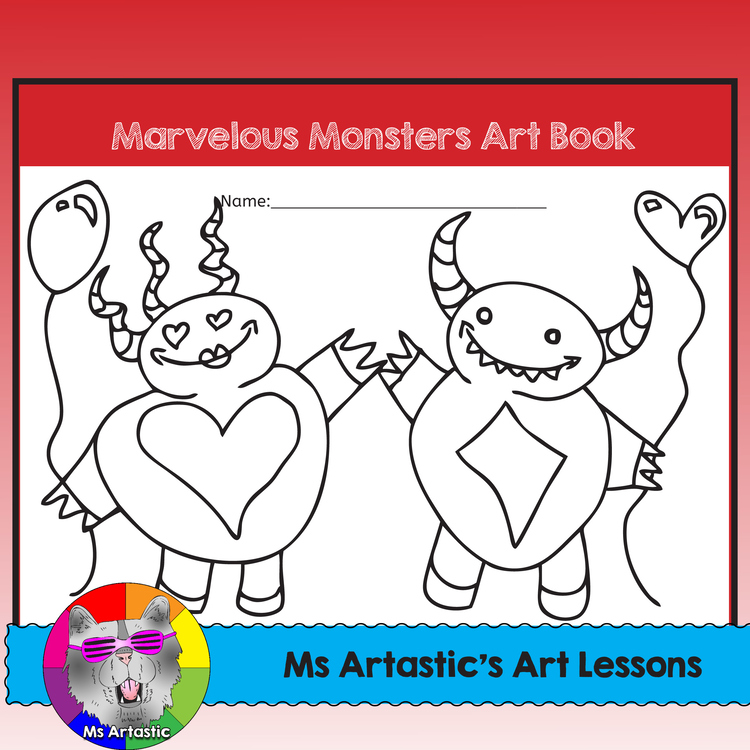 Monster Art Lessons, Art Book – image 2