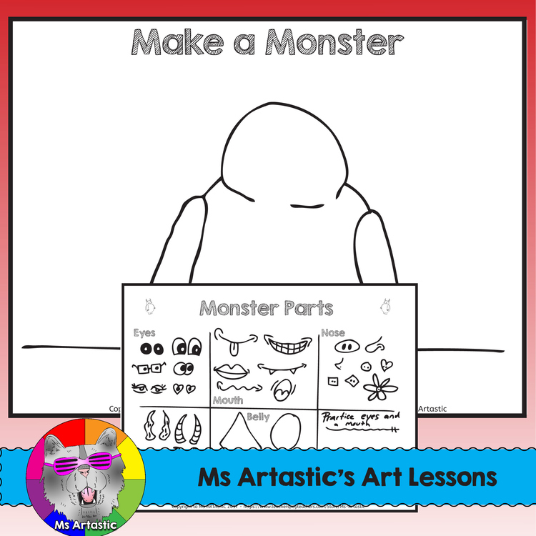Monster Art Lessons, Art Book – image 3