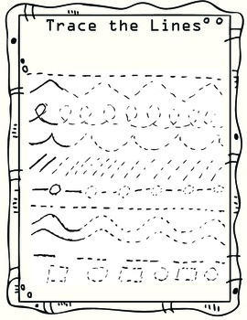 Primary Visual Arts: Learn Line through Trace Lines SAMPLE PAGES – image 2