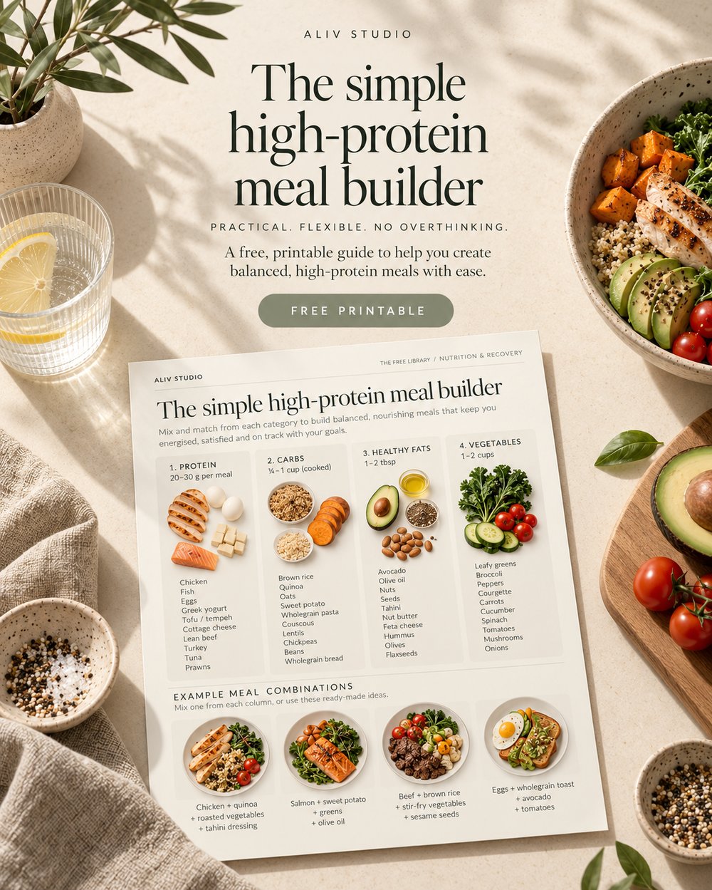 The Simple High-Protein Meal Builder