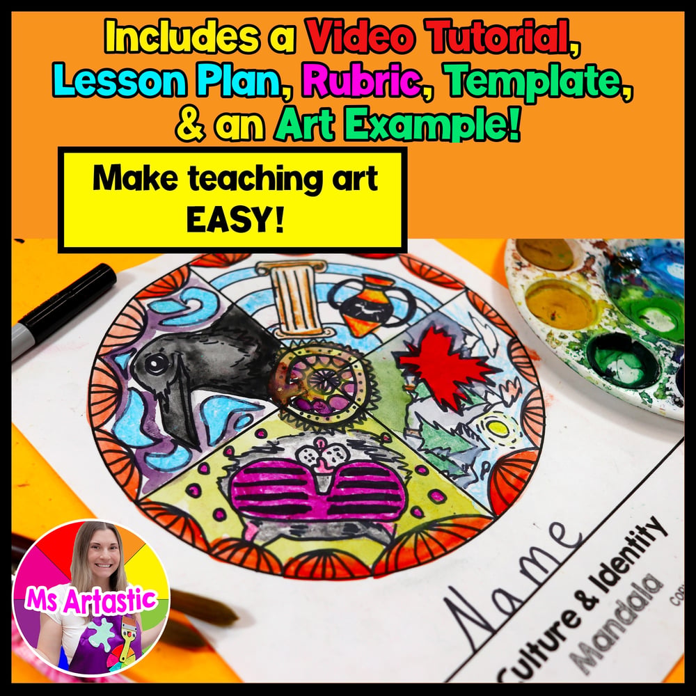 SEL Art Lesson Culture and Identity Art Project Social Emotional Learning Art – image 2