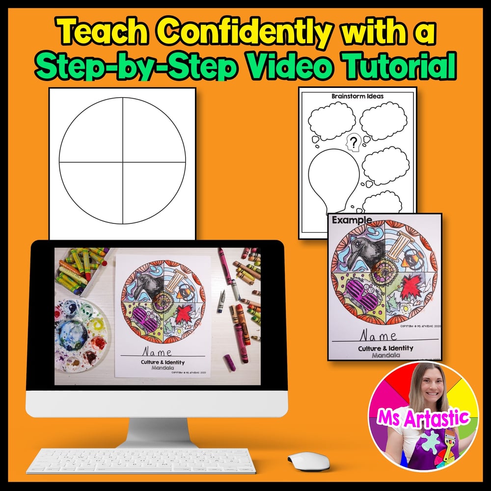 SEL Art Lesson Culture and Identity Art Project Social Emotional Learning Art – image 4