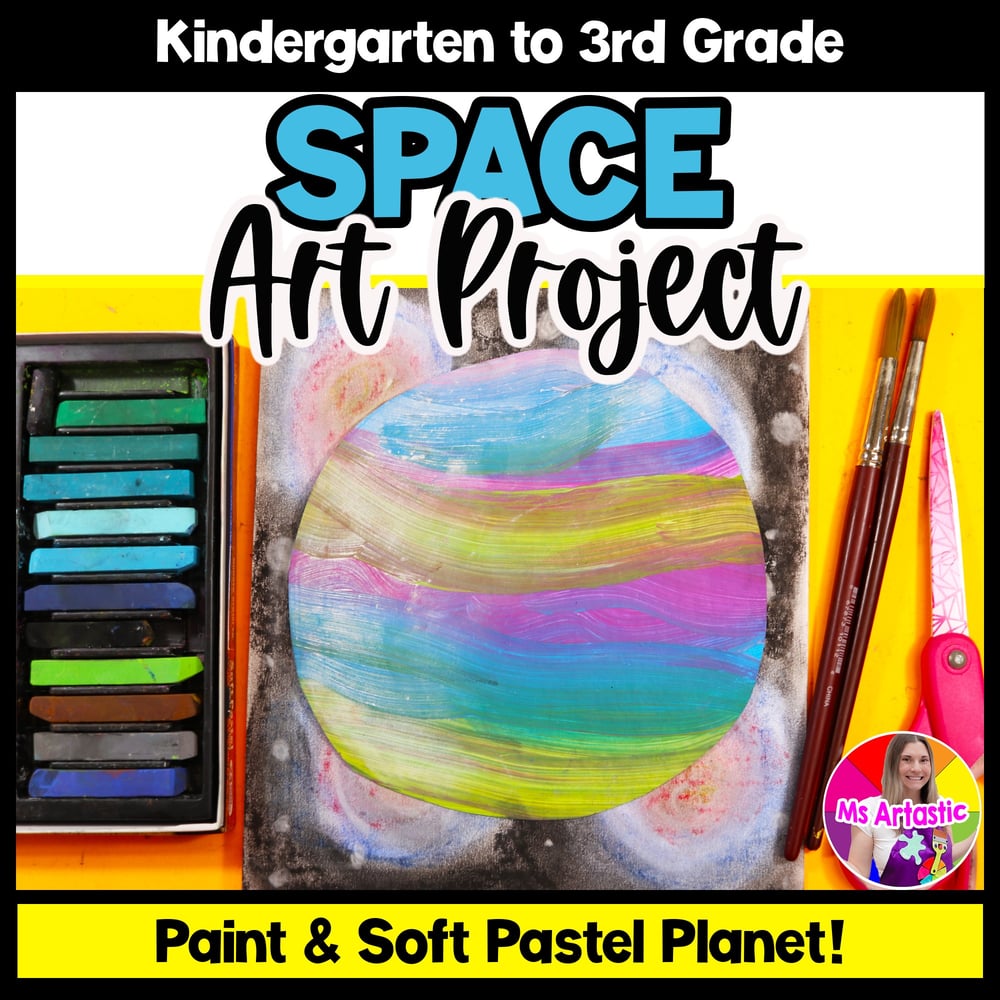Outer Space Art Lesson Planet Art Project Outer Space Art Activity Planet Art