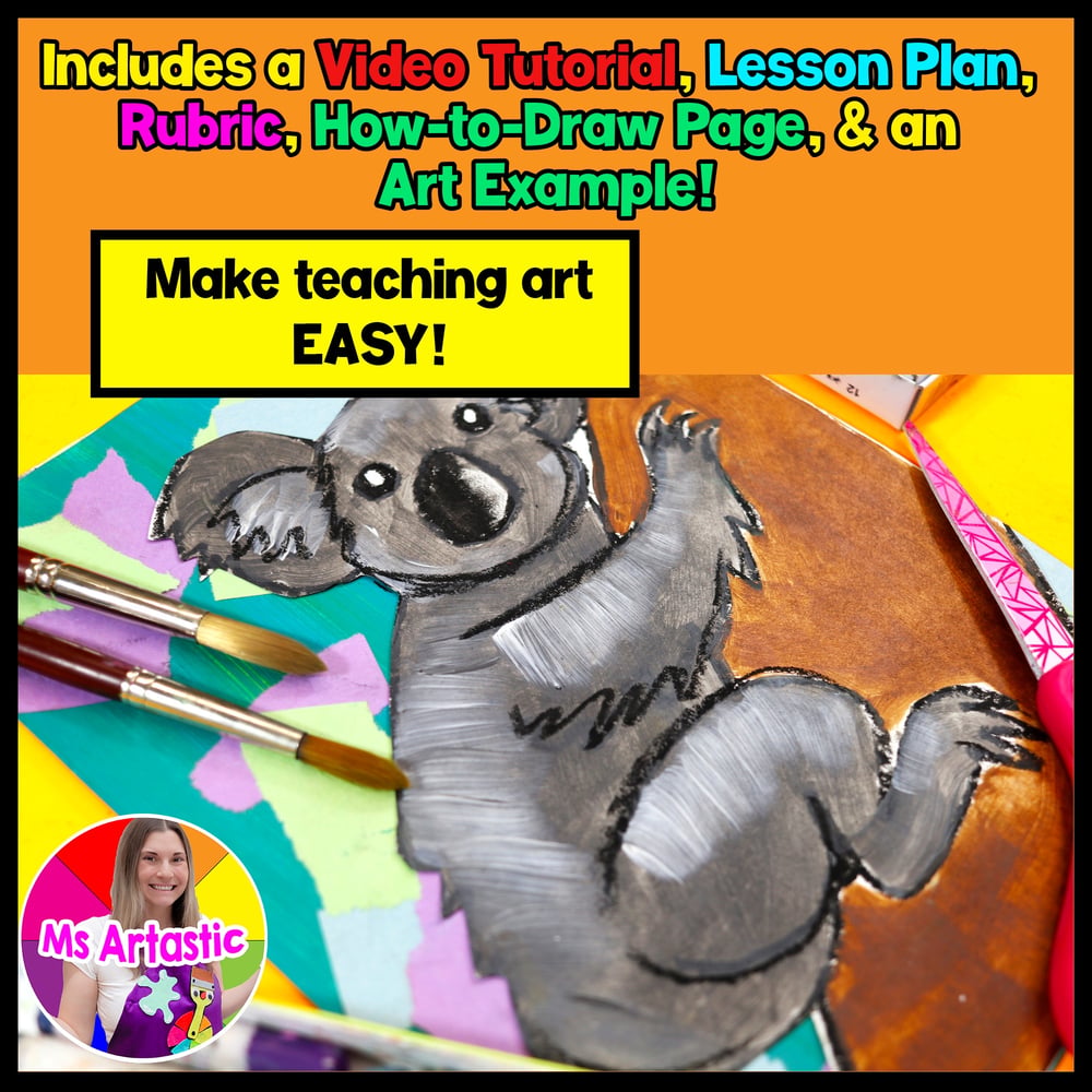 Australian Art Project Australia Koala Art Lesson Art Activity Outback Art – image 2