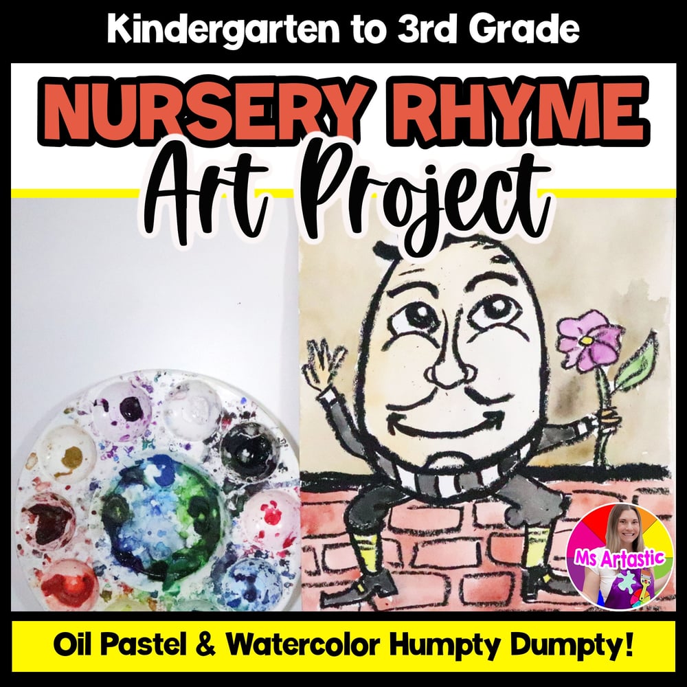 Art Lesson Humpty Dumpty Art Project Nursery Rhyme Kindergarten Art