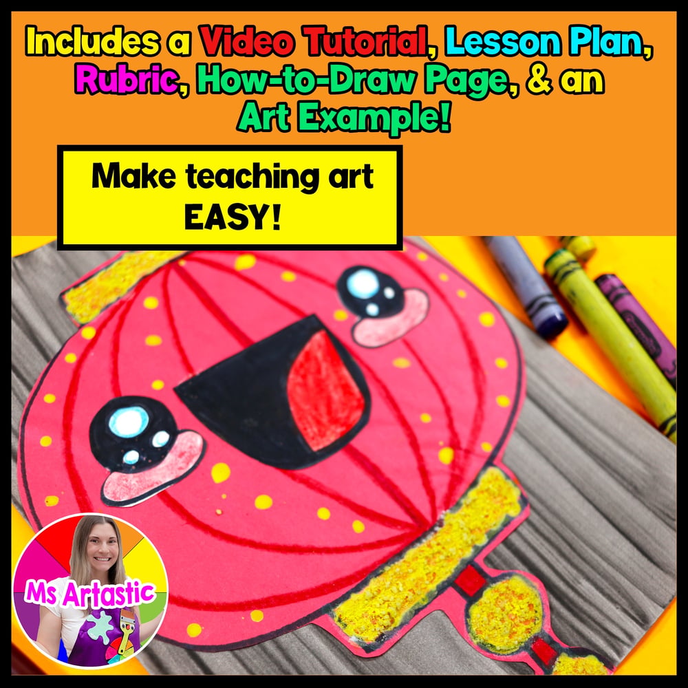 Lunar New Year Lantern Art Project Tutorial Chinese New Year Lantern Craft Art – image 2