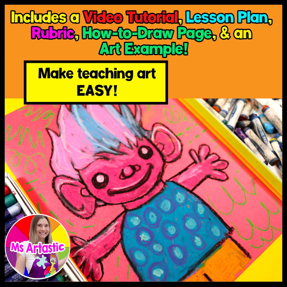 Troll Art Lesson Fantasy Art Project Trolls Art Activity Primary or Elementary – image 2