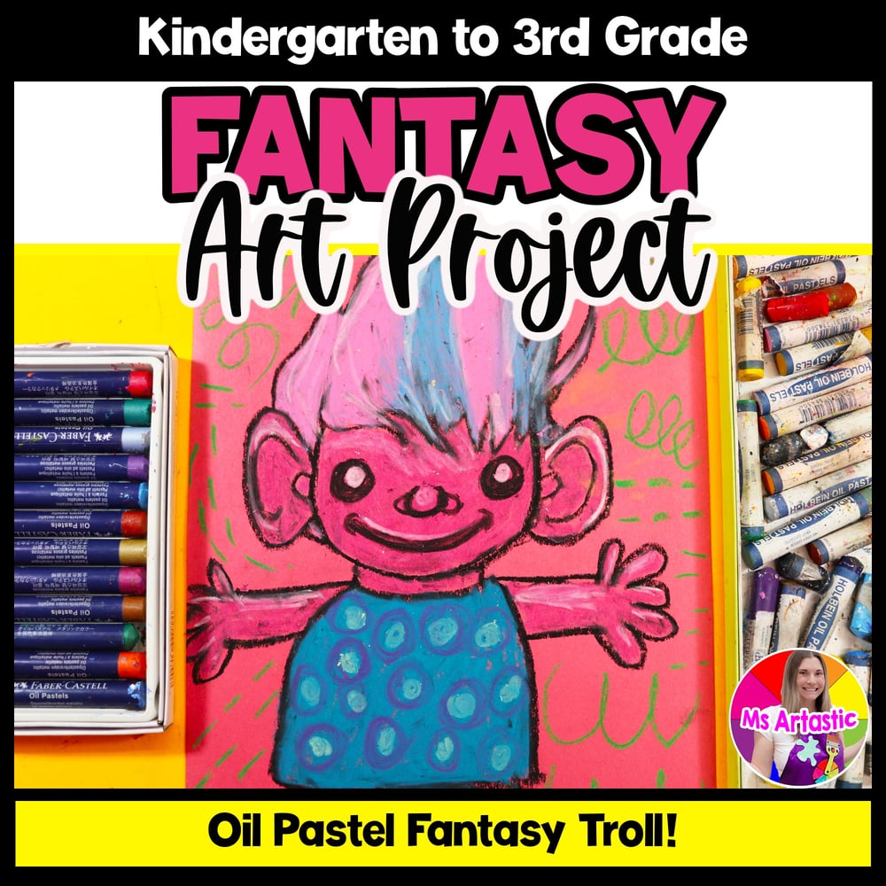 Troll Art Lesson Fantasy Art Project Trolls Art Activity Primary or Elementary