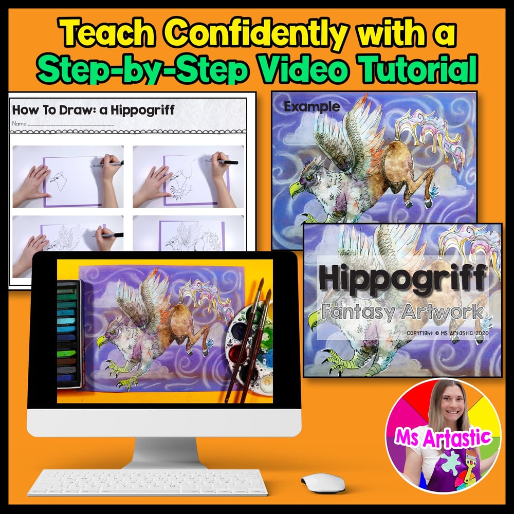 Artwork Art Lesson Fantasy Art Project Activity Middle School Art Activity – image 4