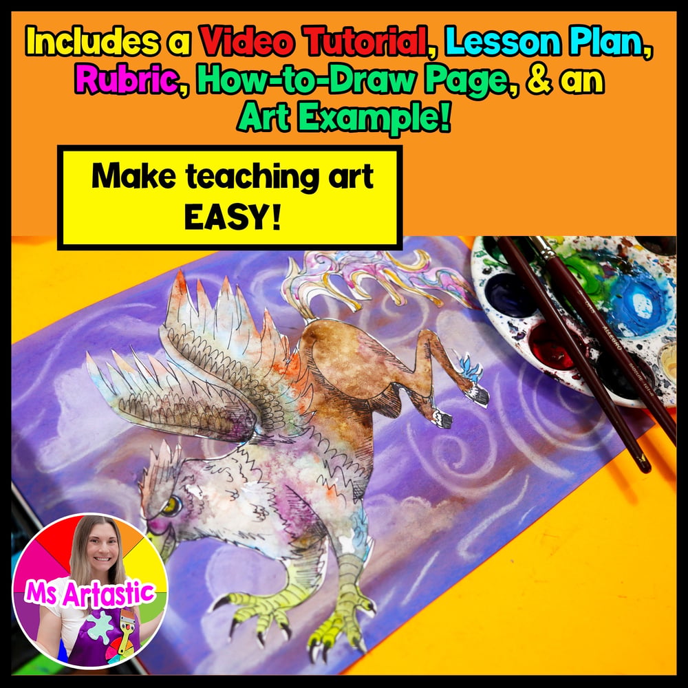 Artwork Art Lesson Fantasy Art Project Activity Middle School Art Activity – image 2