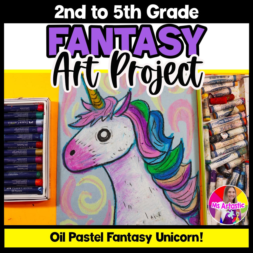Artwork Art Lesson Fantasy Art Project Activity Elementary Oil Pastels