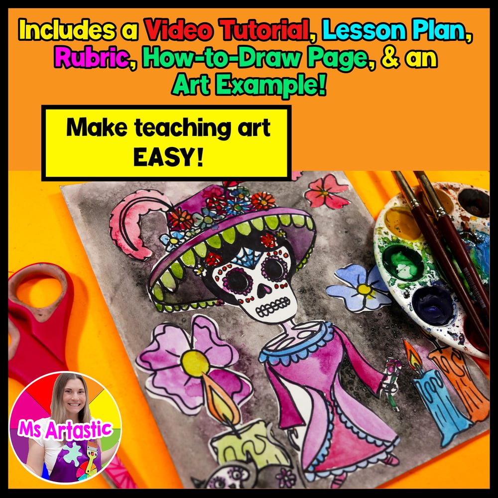 Art History Art Lesson Mexican Day of the Dead Art Project Activity Mexico – image 2