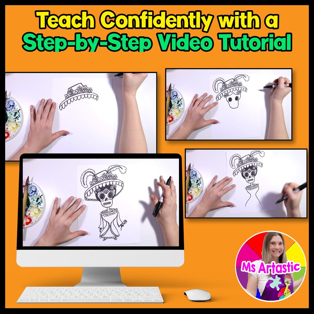 Art History Art Lesson Mexican Day of the Dead Art Project Activity Mexico – image 4