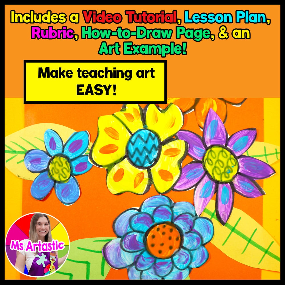Element of Art Color Art Project Flower Arrangement Art Lesson Primary Artwork – image 2