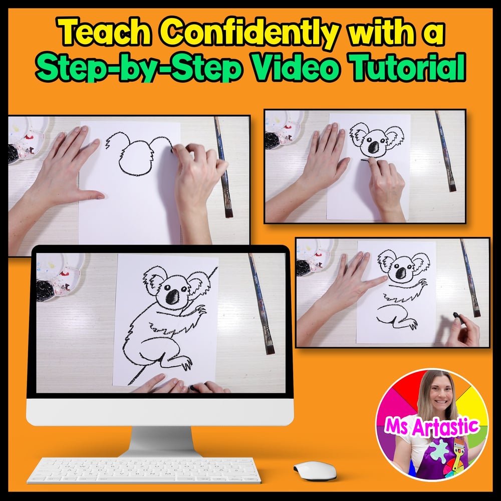 Australian Art Project Australia Koala Art Lesson Art Activity Outback Art – image 4