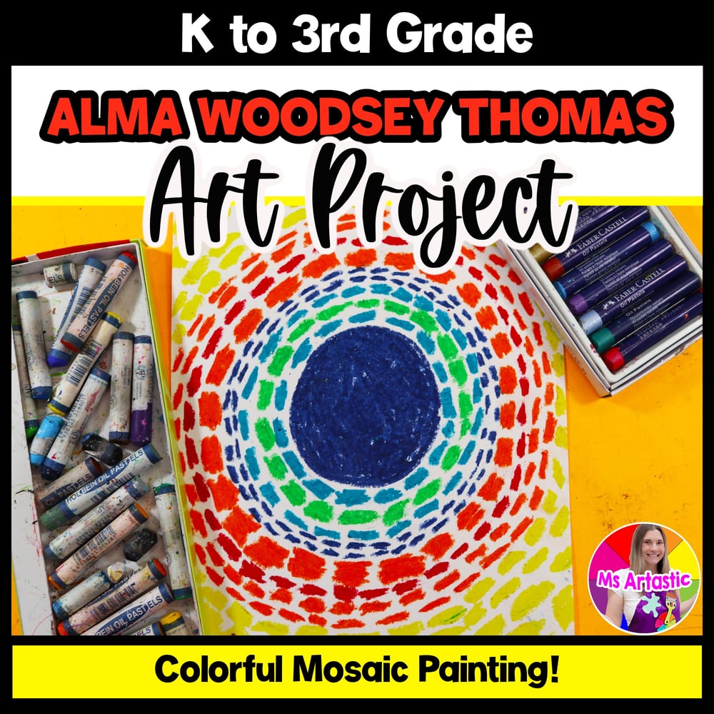Alma Woodsey Thomas Art Project Black History Month Art Lesson BHM Art Activity