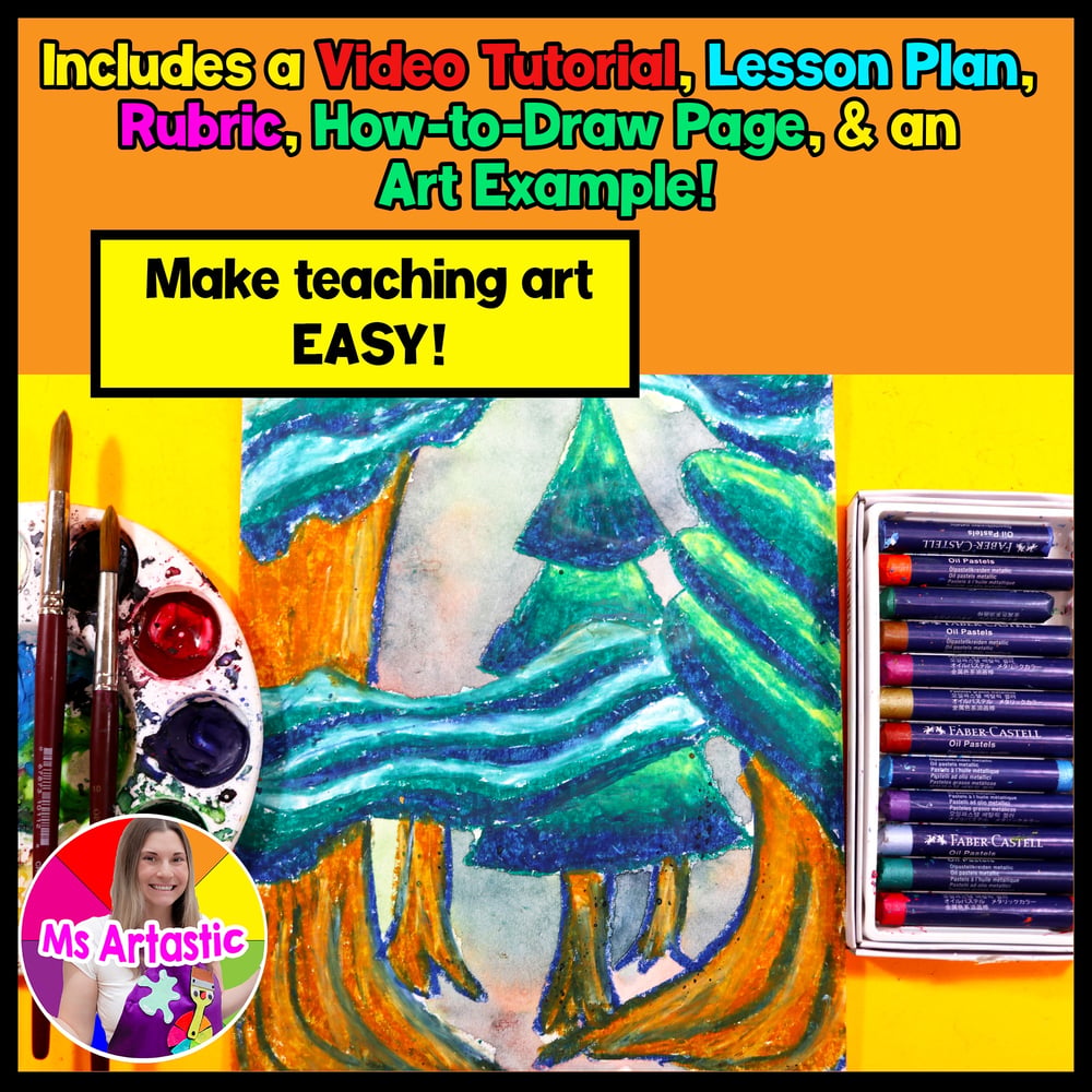 Emily Carr Forest Art Project Canadian Landscape Art Lesson Art Activity – image 2