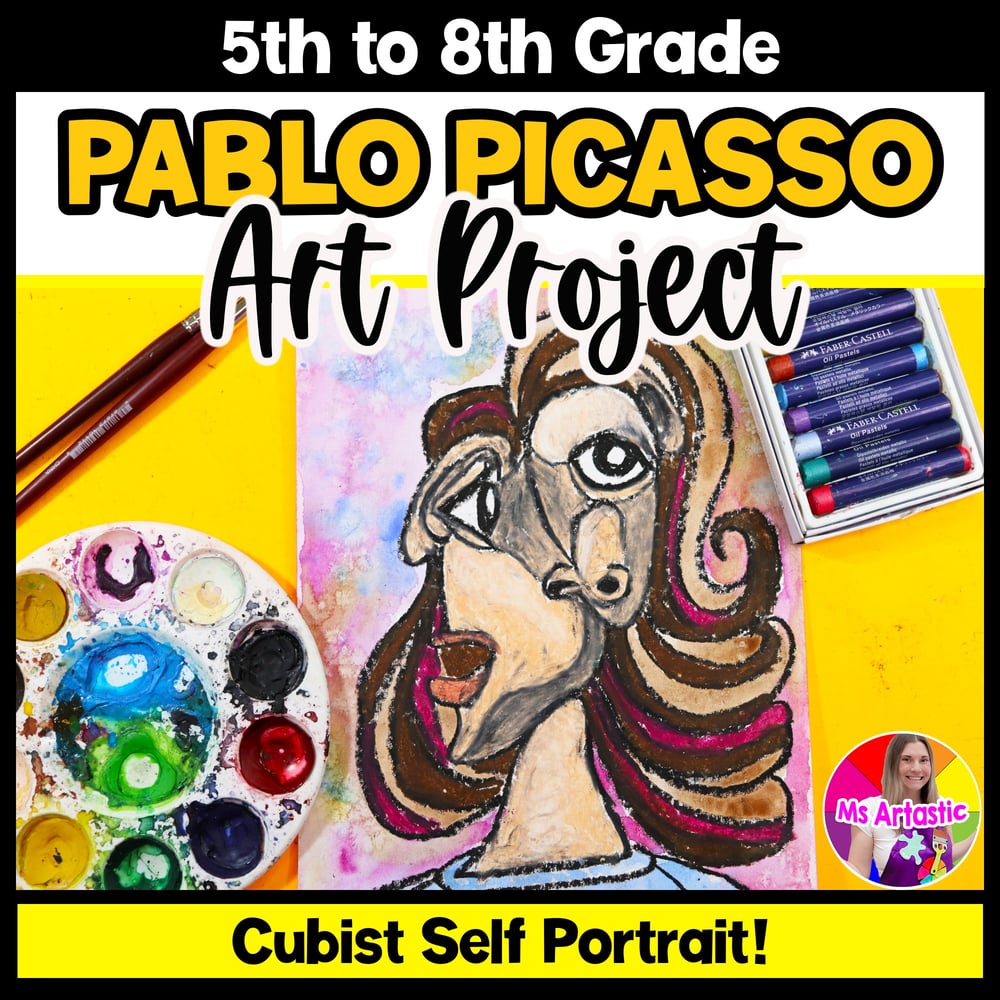 Picasso Art Project Cubist Self Portrait Art Lesson Art History Picasso Activity