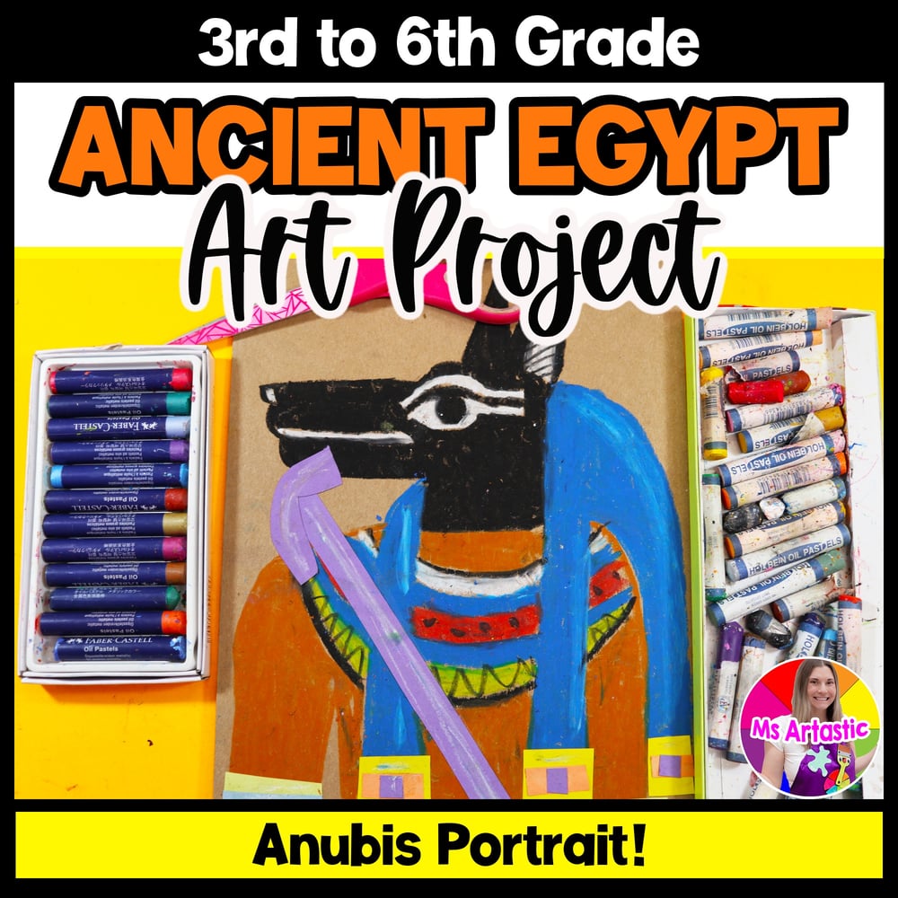 Ancient Egypt Anubis Art Lesson Egyptian Art Project Art History Art Activity