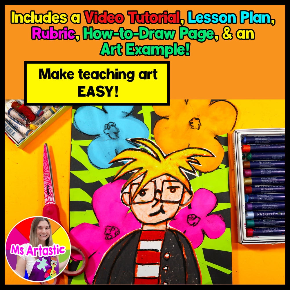 Andy Warhol Art Lesson Pop Art Collage Art History Elementary Art Activity – image 2