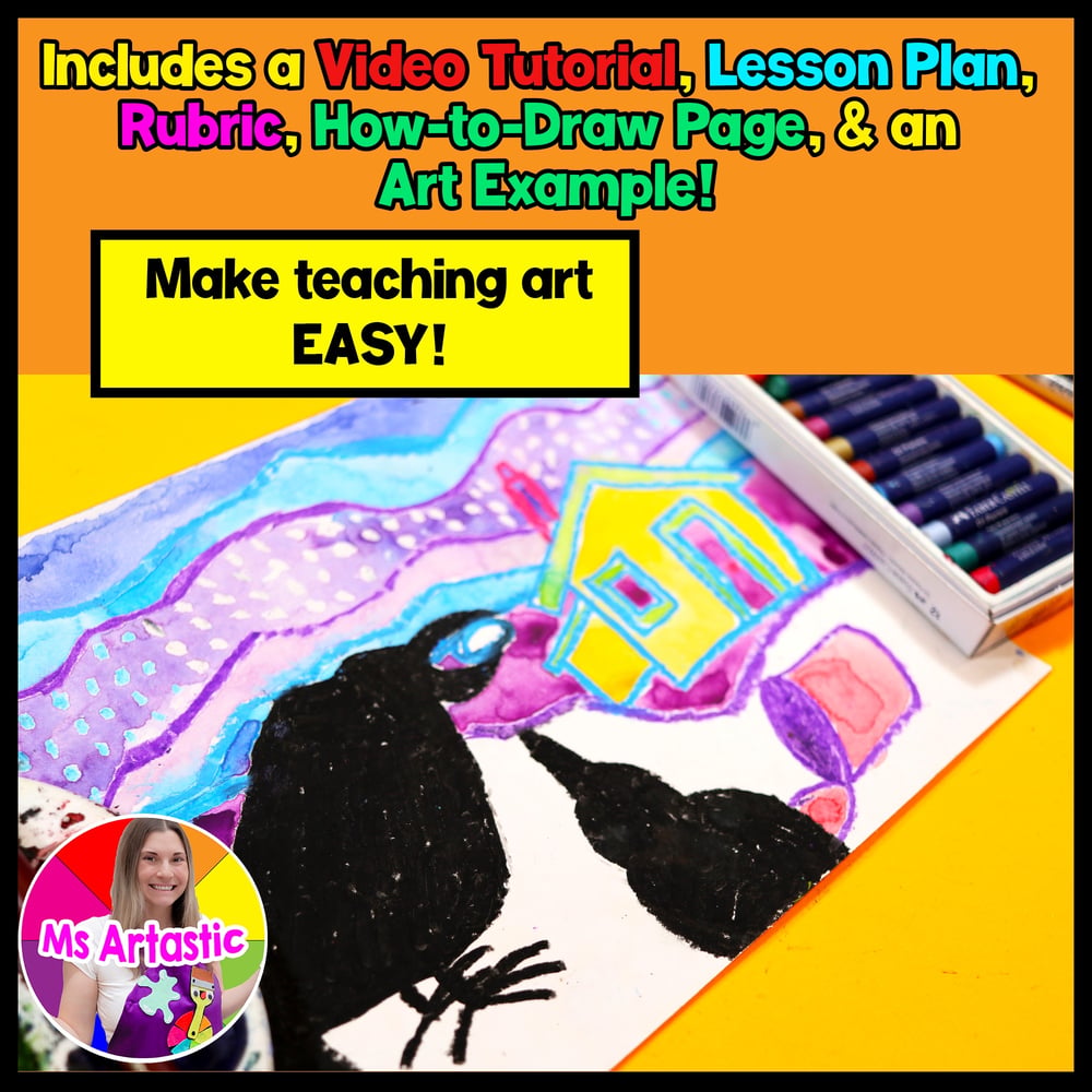 Ted Harrison Art Lesson Raven Winter Art Project Landscape Winter Art Activity – image 2