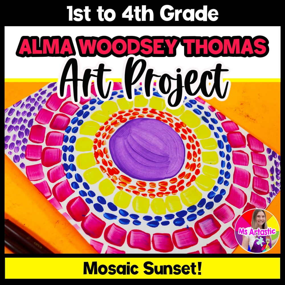 Alma Woodsey Thomas Art Project Sunset Art Lesson Black History Month Activity