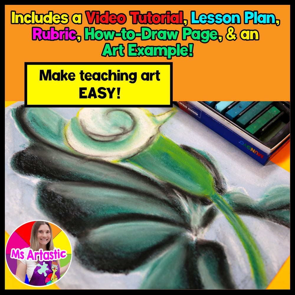 Georgia O Keeffe Calla Lily Art Project Art History Art Lesson Flower Drawing – image 2