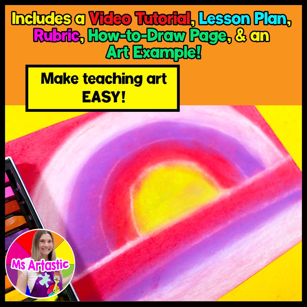 Georgia O Keeffe Sunrise Art Project Art History Art Lesson Kindergarten Art – image 2