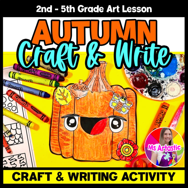 Pumpkin Craft and Write Fall Writing Activity Autumn Craft Project Autumn Write