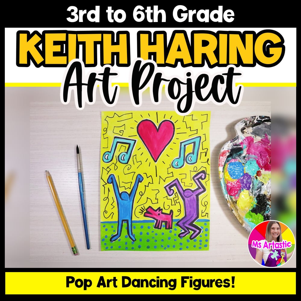 Keith Haring Art Lesson Pop Art Elementary Art Project Artwork Activity