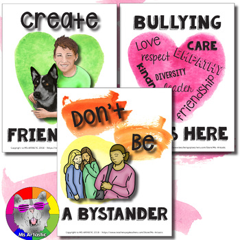 Pink Shirt Day Posters, Anti-Bullying Classroom Decor for Friendship – image 3