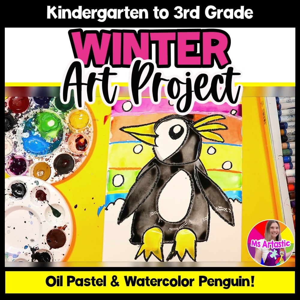 Winter Art Project Activity Penguin Art Writing Prompts Reading Comprehension