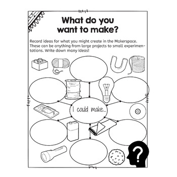 Makerspace Student Journal STEM Activity STEAM Planning Worksheets – image 2
